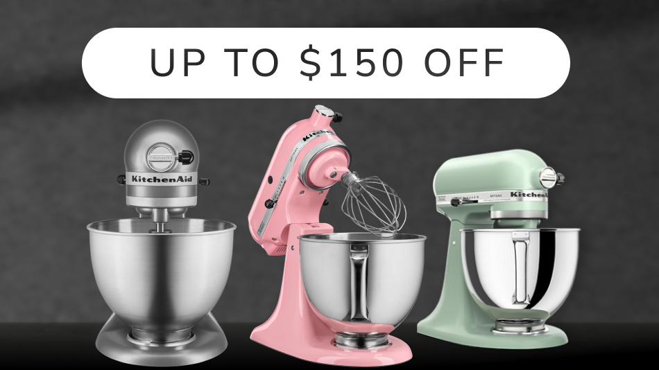 Three KitchenAid® tilt-head stand mixers