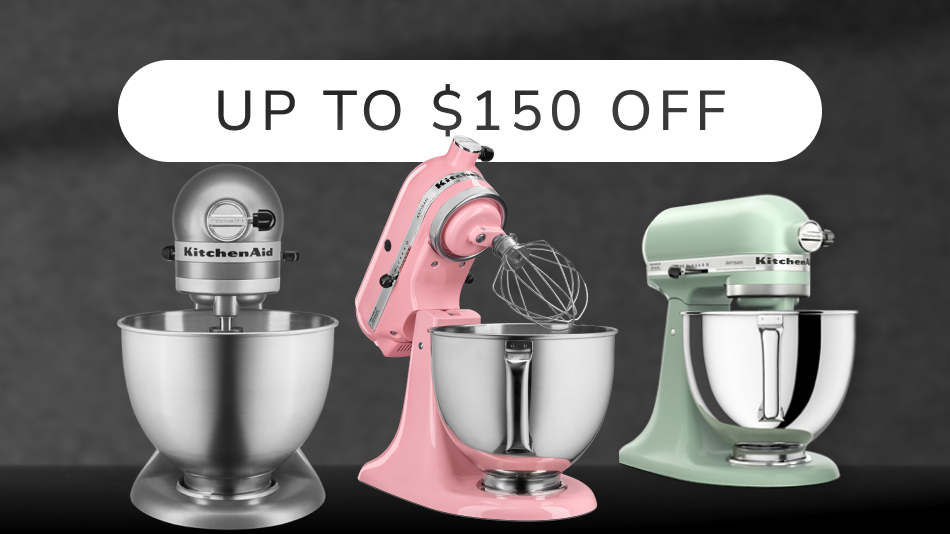 Three KitchenAid® tilt-head stand mixers