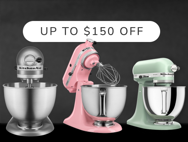 Three KitchenAid® tilt-head stand mixers