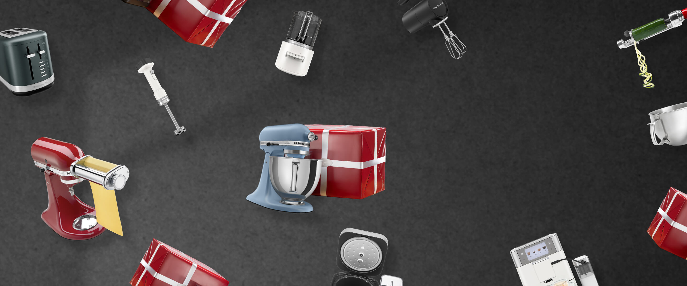 A series of small KitchenAid® Appliances.