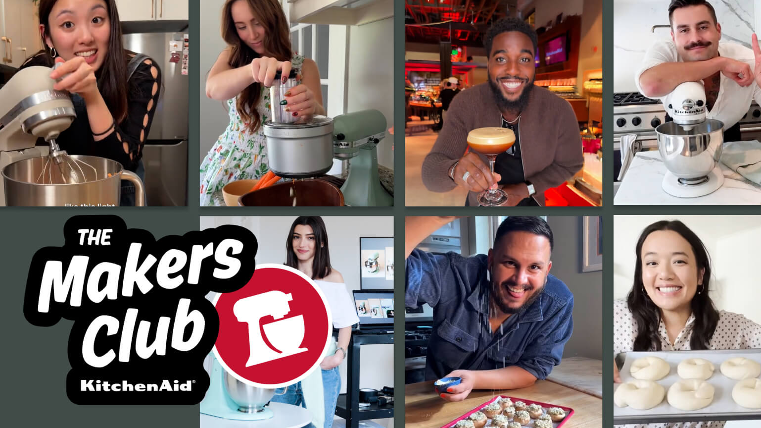 A collage of the KitchenAid Makers Club