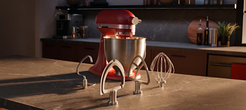 KitchenAid® Artisan Plus Stand Mixer with accessories
