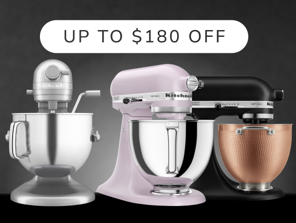 Three KitchenAid® tilt-head stand mixers