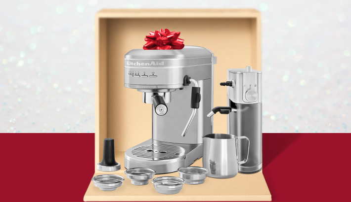 A KitchenAid® espresso machine