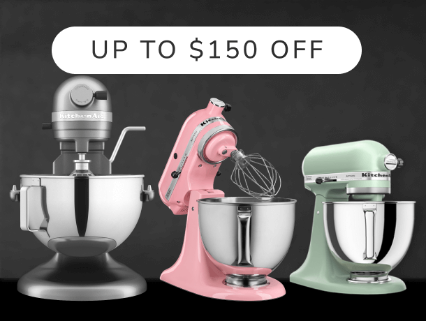 Three KitchenAid® stand mixers
