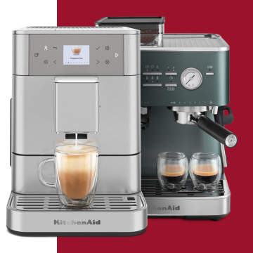 Two KitchenAid<sup>®</sup> espresso machines