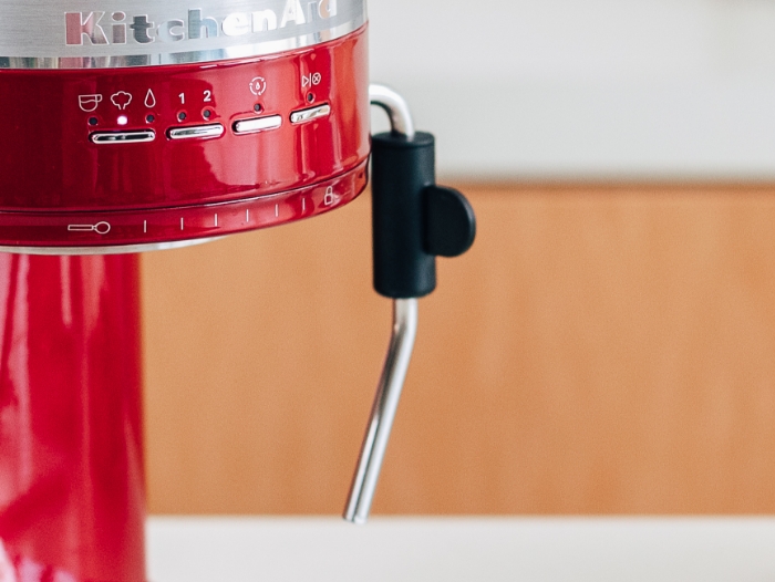 KitchenAid<sup>®</sup> Semi-Automatic Espresso Machine Steam Wand and Controls