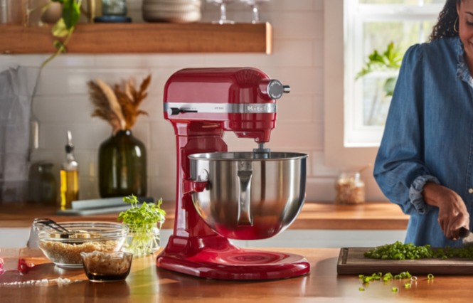 A KitchenAid® stand mixer