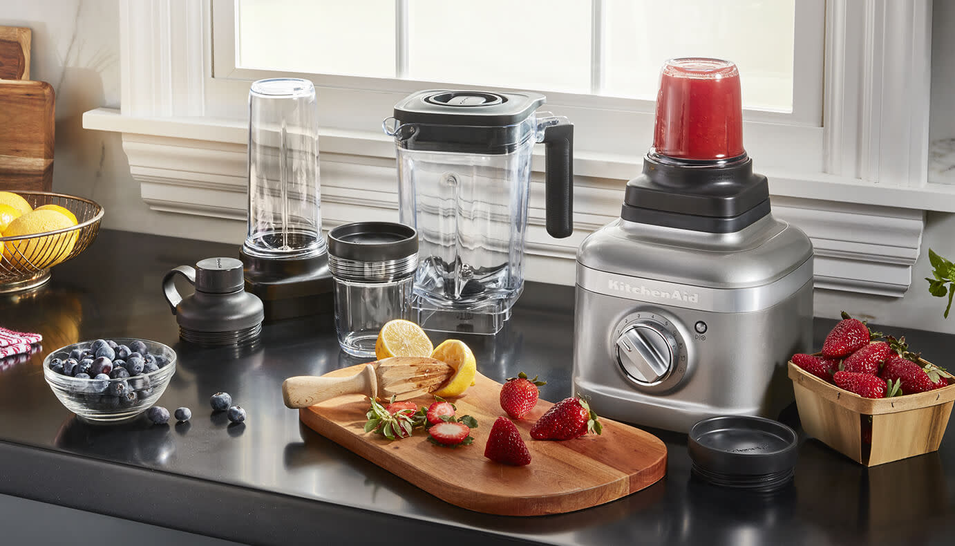 A KitchenAid® blender bundle with personal blending jars