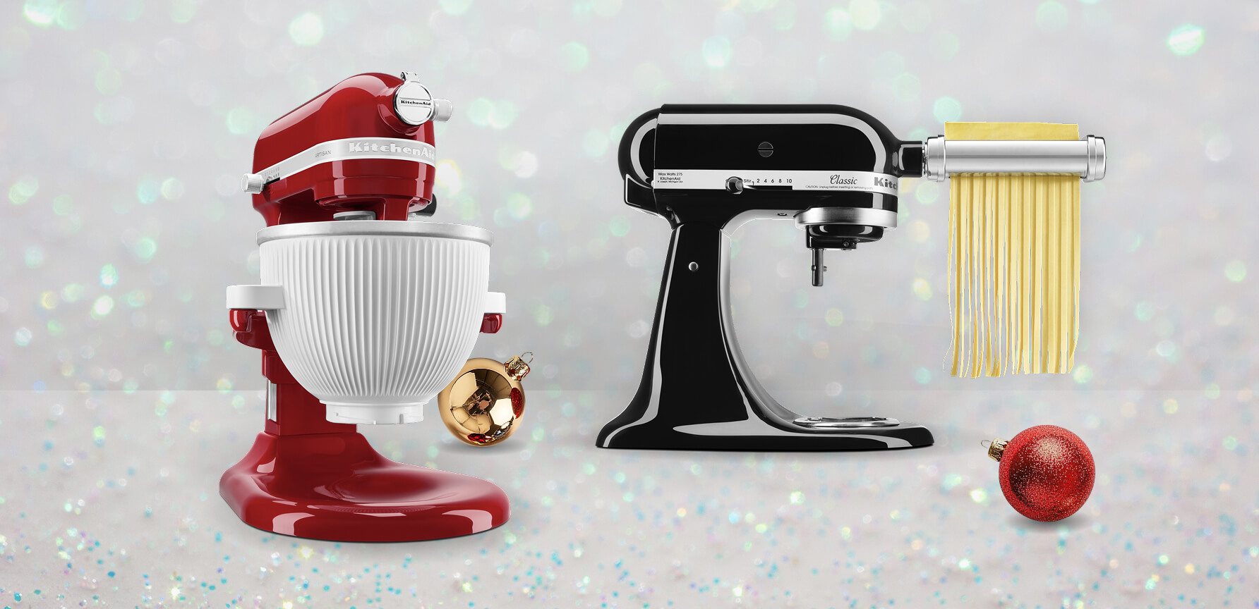 Two KitchenAid® stand mixers
