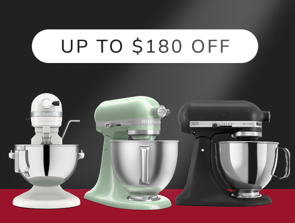 Three KitchenAid® tilt-head stand mixers