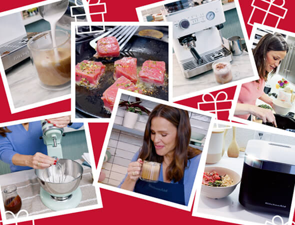 Images from Jennifer Garner's pretend cooking show