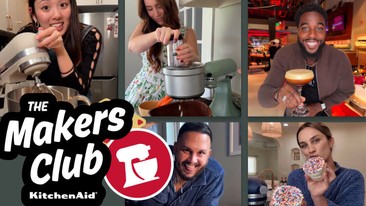 A collage of the KitchenAid Makers Club