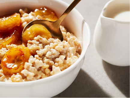 Creamy Oats with Caramelized Bananas
