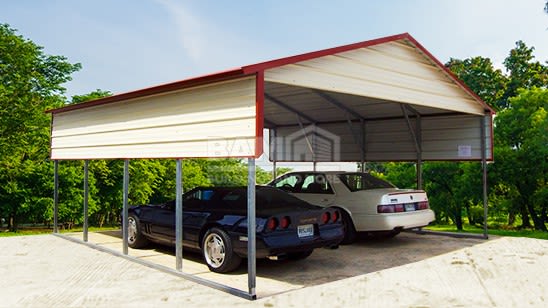 22x21x8 A-Frame Roof Carport