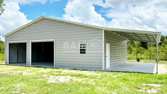 36x31 Metal Garage With Lean To