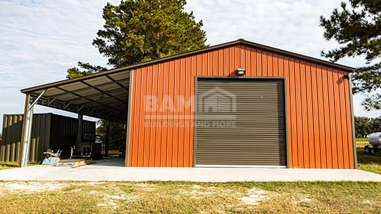 30x50 Vertical Roof Garage