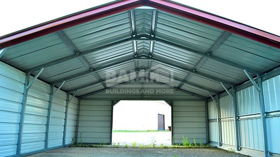 20x21 Vertical Roof Metal Carport