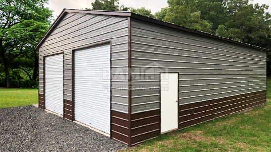 30x41 Vertical Roof Metal Garage