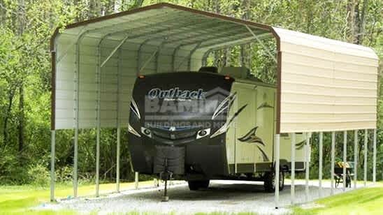 18x40x12 Metal RV Carport