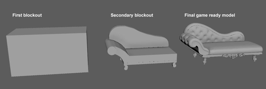 场景中沙发模型示例 - 3DCAT实时渲染云平台