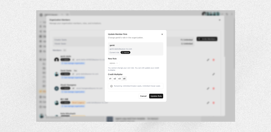 Changelog Flexible Credit Multipliers for Creator Seats