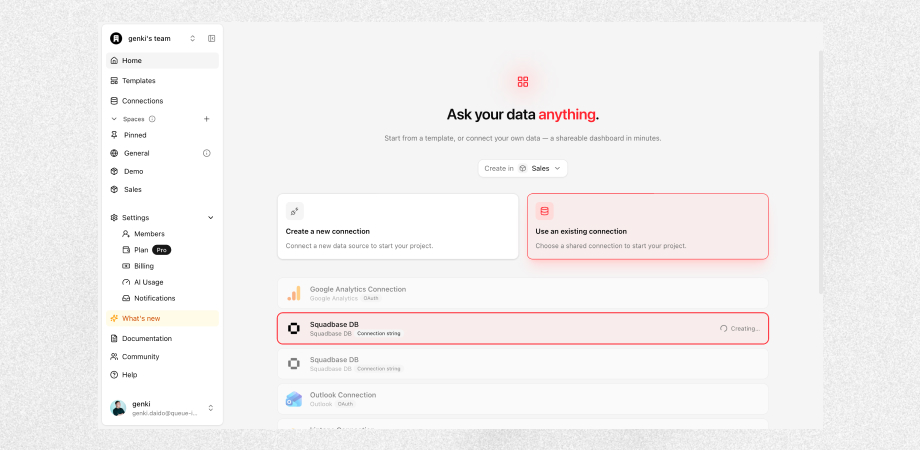 Share Connections and Queries Across Your Organization