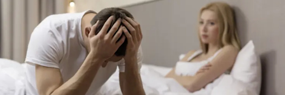 Mann mit Erektionsstörungen