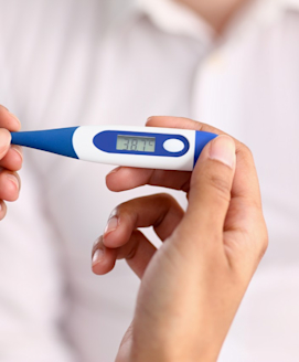 Fieber und erhöhte Temperatur