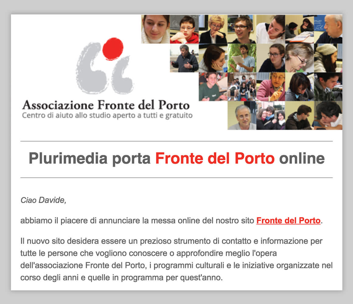 Fronte del Porto Desio, Newsletter