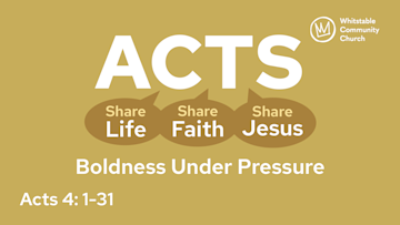 ACTS 6 - 'Boldness Under Pressure'