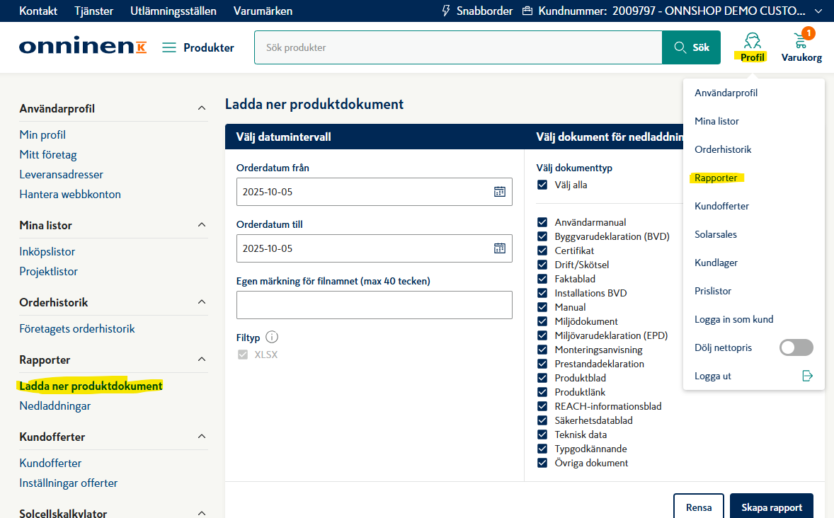 produktdokument nedladdning 1