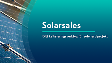 Solarsales: Kalkyleringsverktyg för solenergiprojekt