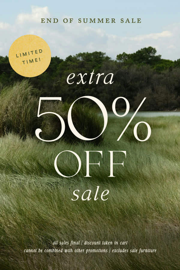 Limited Time! End of Summer Sale EXTRA 50% OFF SALE