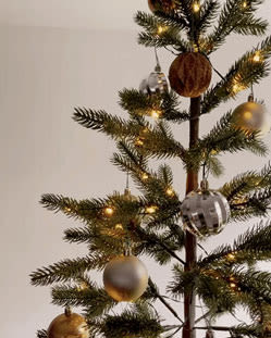 Faux Pre-Lit Silvertip Fir, 7’