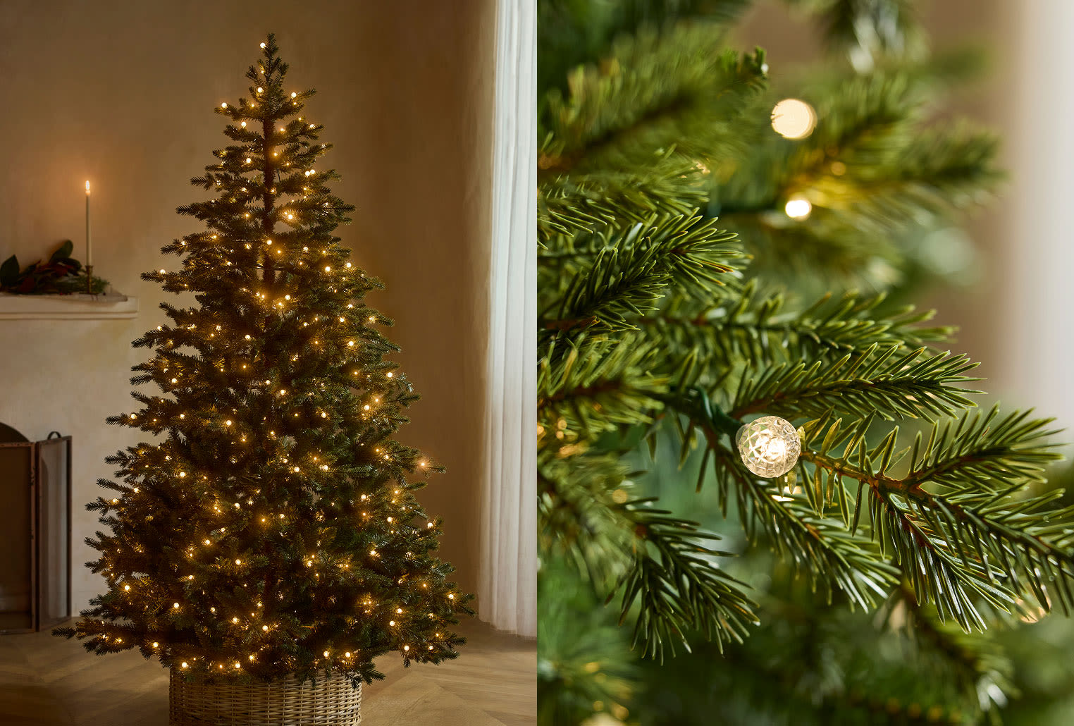 Pre-Lit Crystal Berry Spruce Tree
