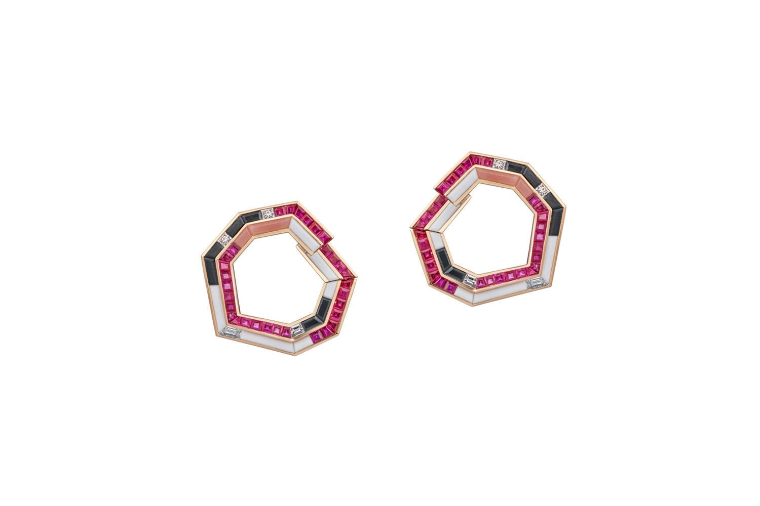 stellar hoop earrings by tomasz donocik sml