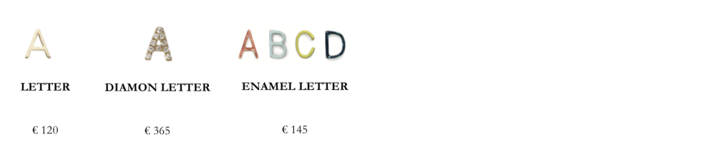 letter charms sml
