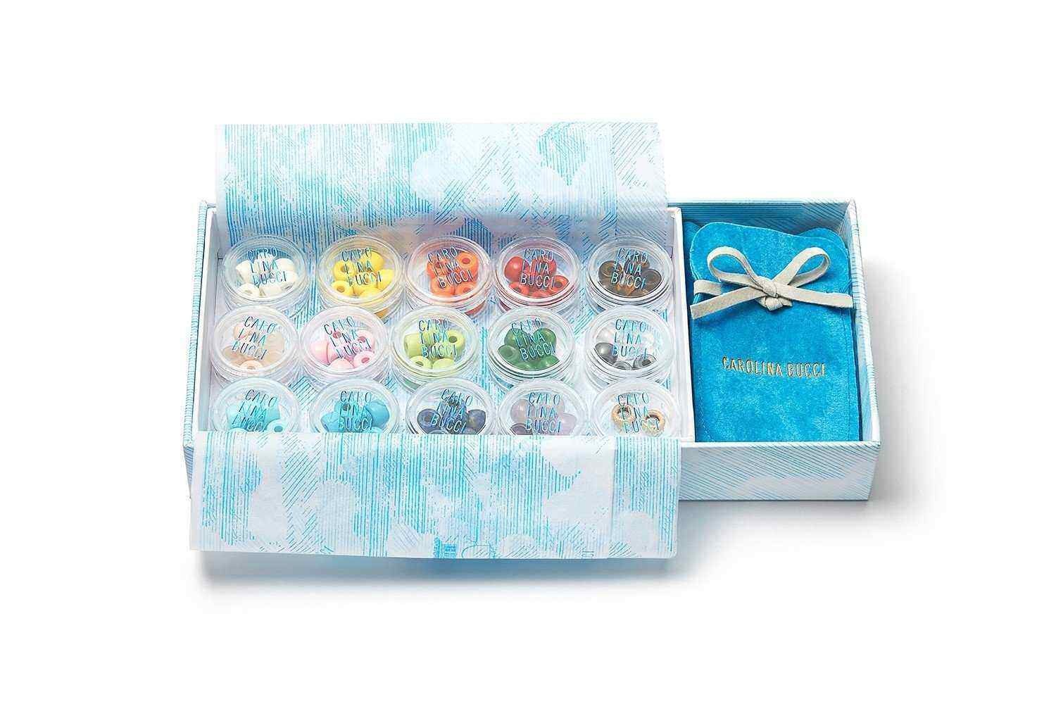 forte beads kit - gun metal lurex and rose gold by carolina bucci sml