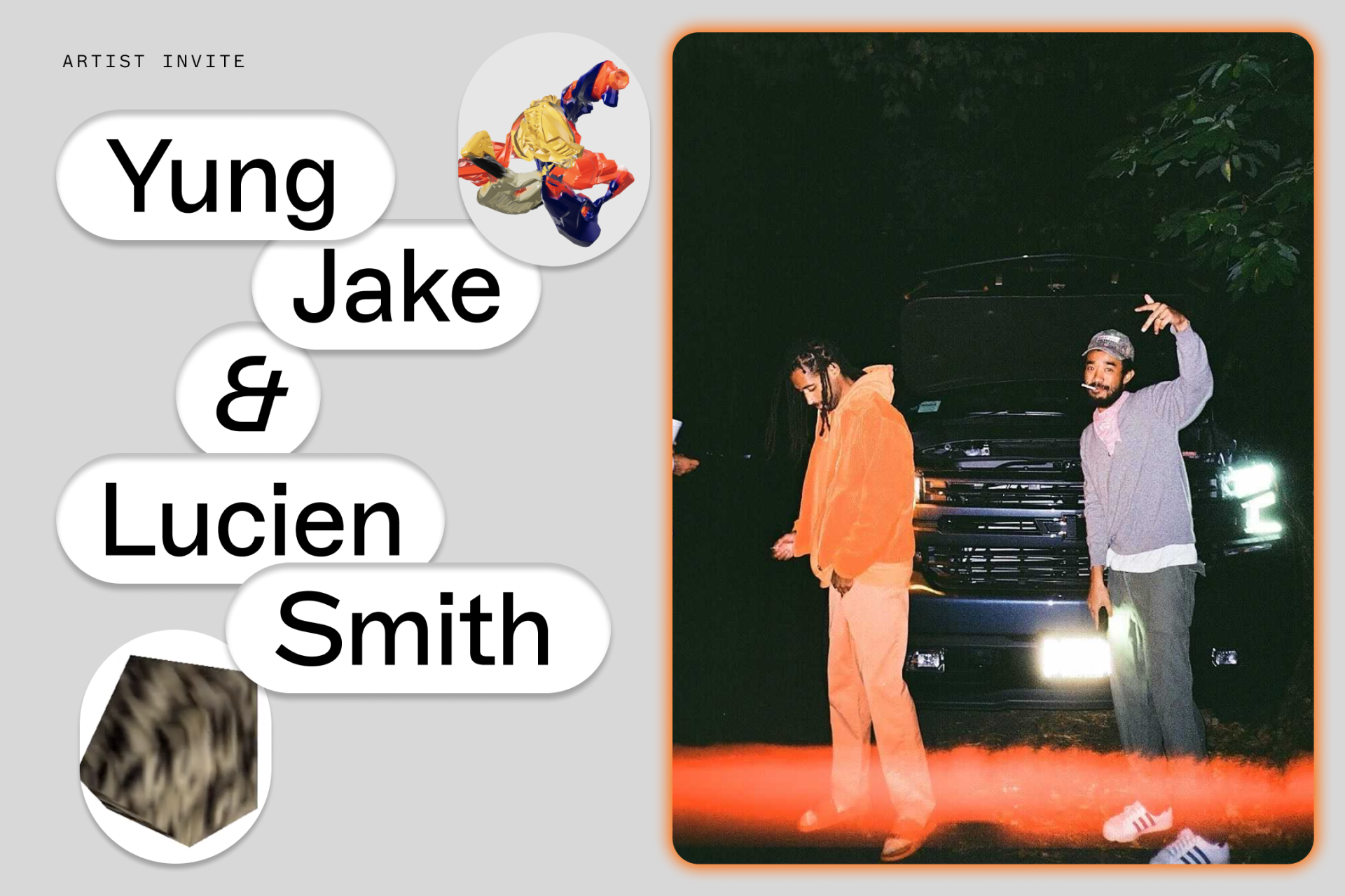Artist Invite: Yung Jake and Lucien Smith