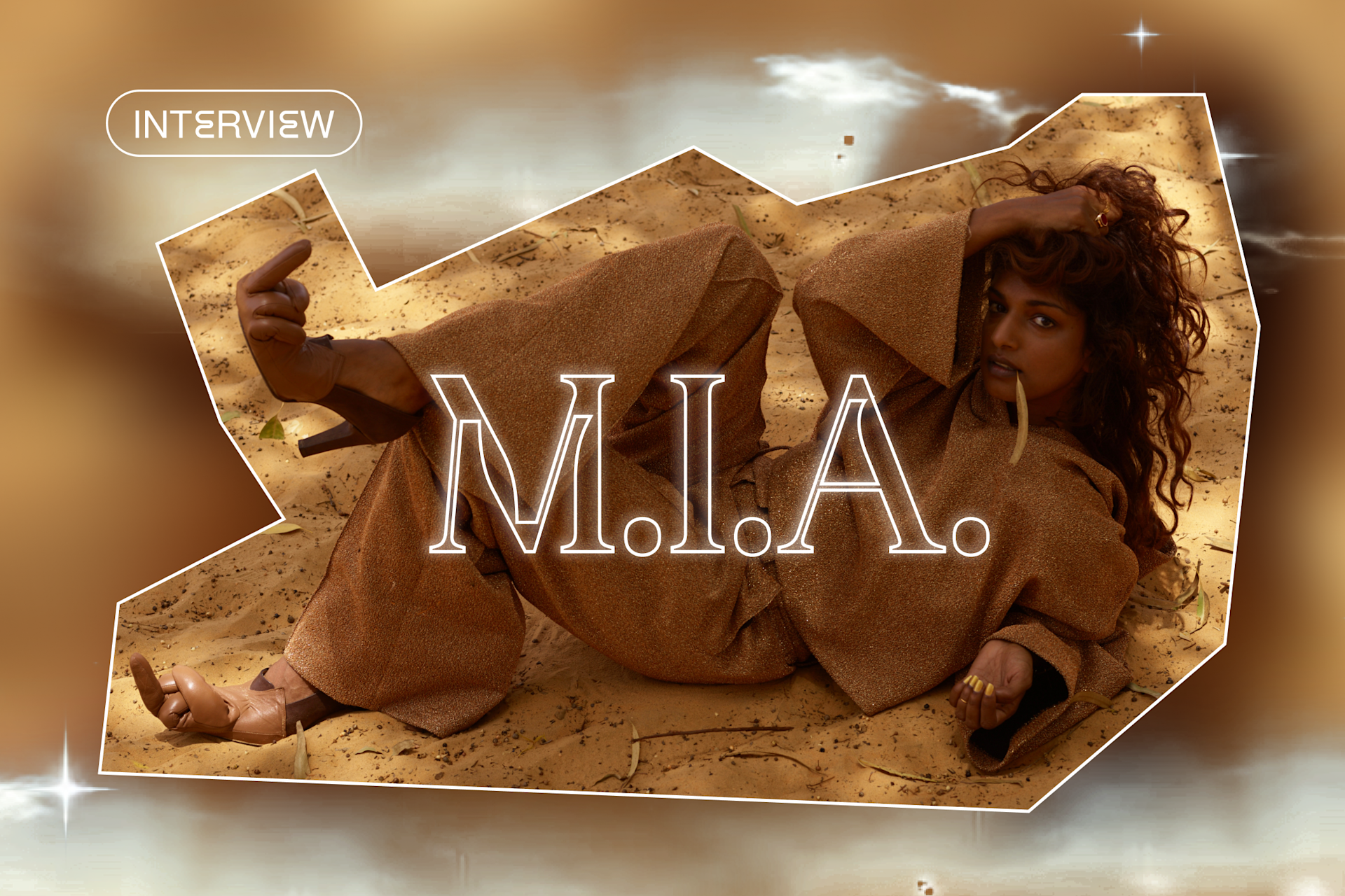 M.I.A. is extremely online.