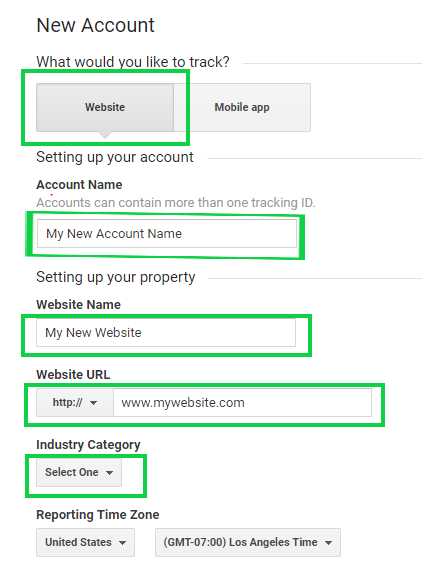 setup google analytics