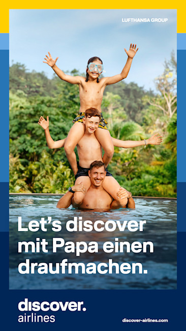 Discover Airlines Kampagnenmotiv 9:16