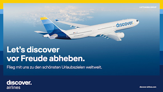 Discover Airlines Kampagnenmotiv Screen 16:1