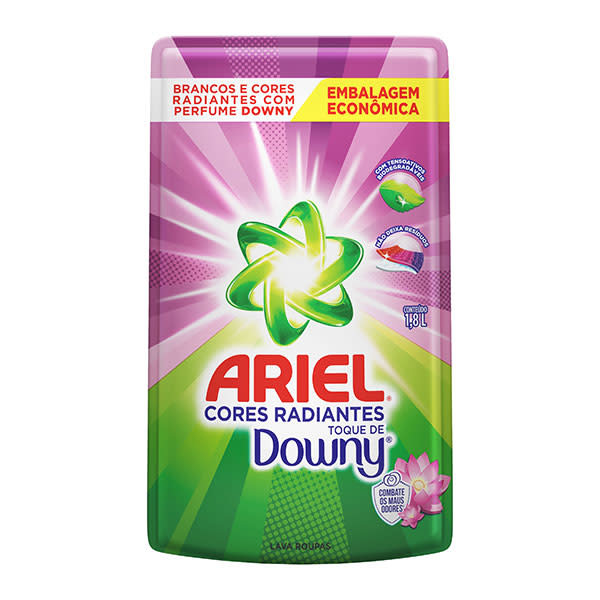Ariel Cores Radiantes Toque de Downy - 1,8 Litros