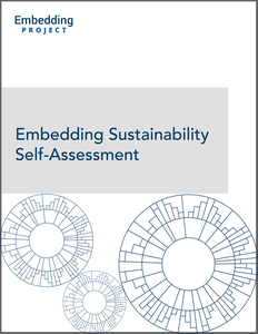 Embedding Sustainability Self-Assessment cover