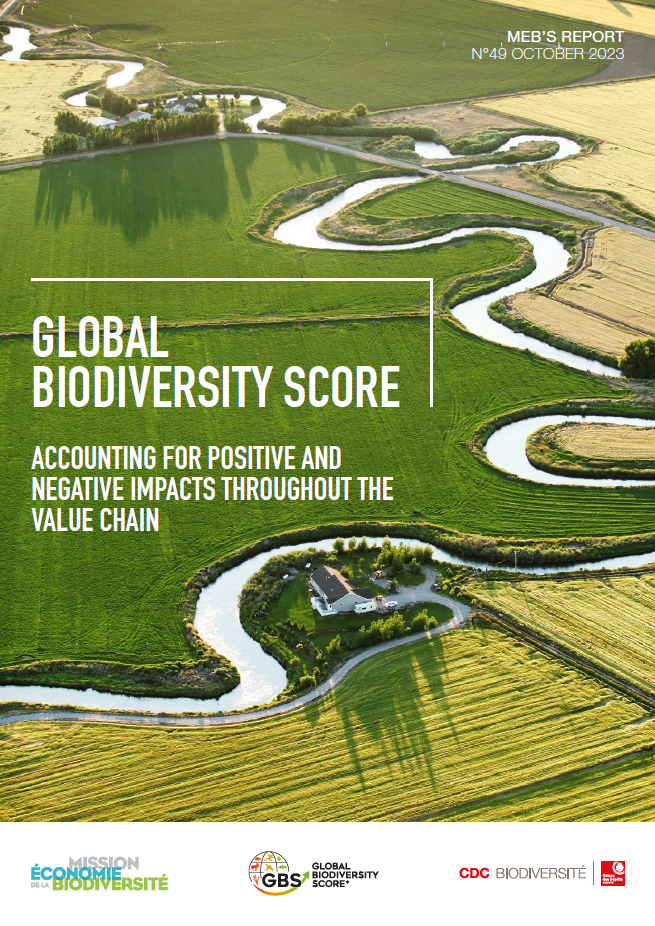 Global Biodiversity Score: Accounting for positive and negative impacts throughout the value chain cover
