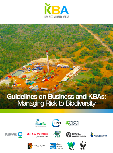 Guidelines on Business and KBAs: Managing Risk to Biodiversity cover