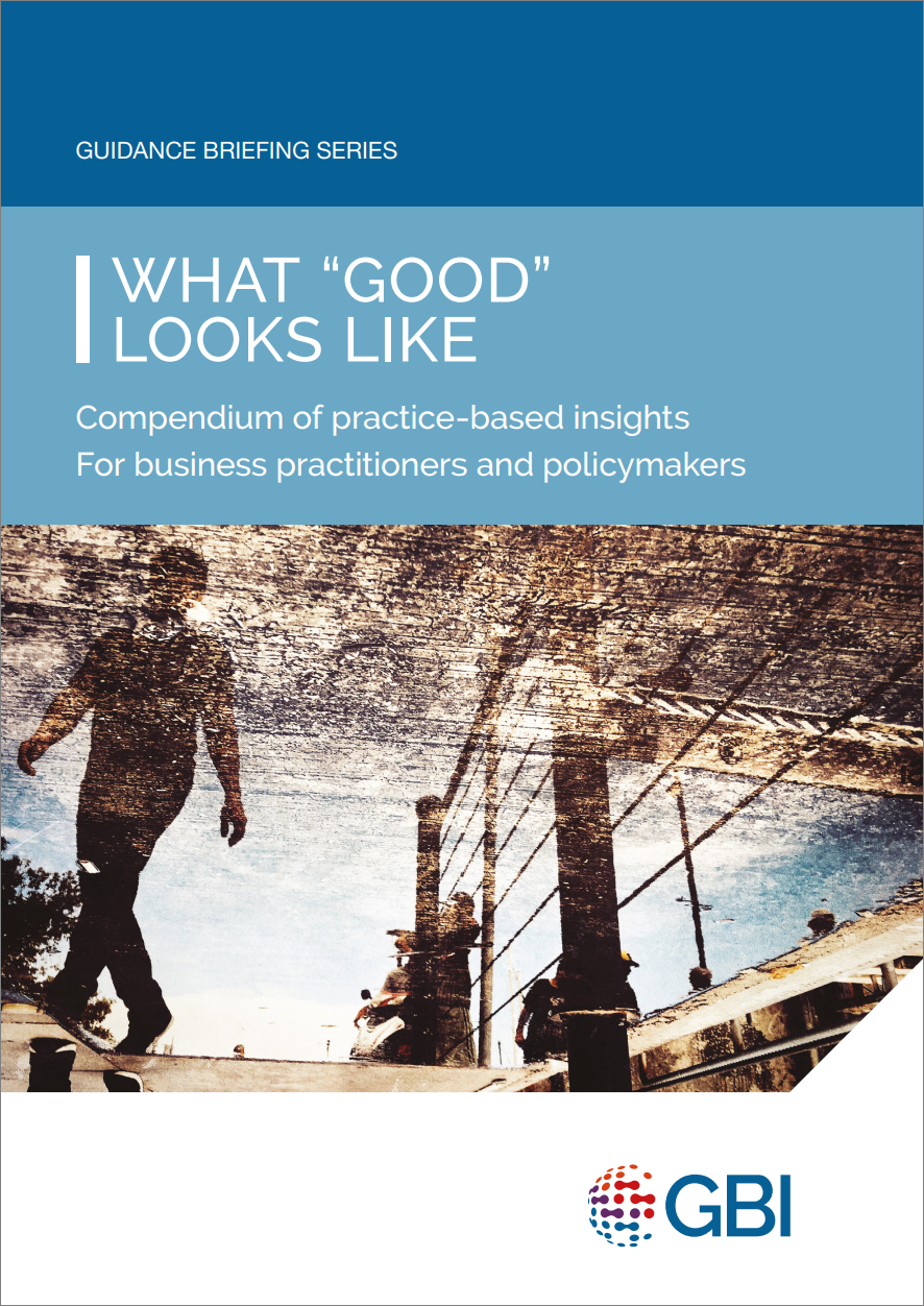 What "Good" Looks Like: Compendium of practice-based insights for business practitioners and policymakers cover