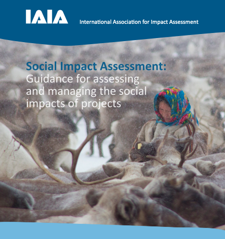 Social Impact Assessment: Guidance for assessing and managing the impacts of projects cover